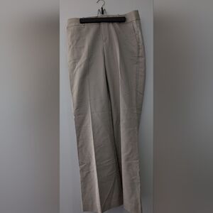 Banana Republic Martin Fit Dress Pants Women's 14L Tan Straight Leg Cuffed